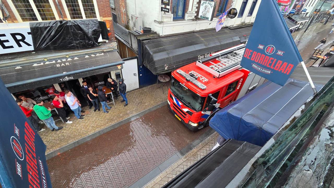Brandweer op Stratumseind (foto: Noël van Hooft).