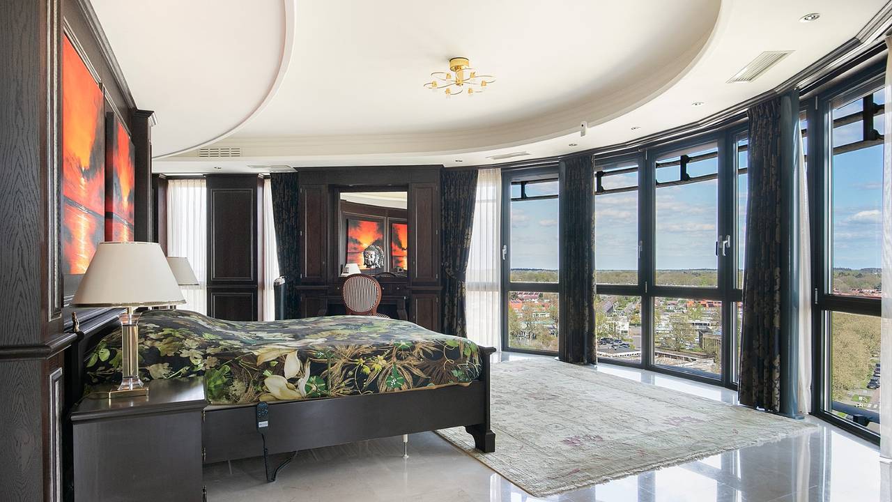 Slaapkamer met uitzicht (foto: Bernheze Makelaars).