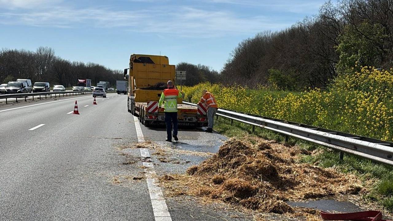 Hooi op de A50 richting Oss (foto: Rijkswaterstaat).