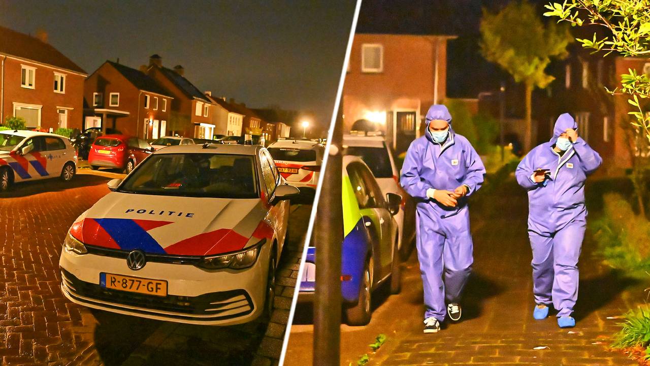 Een huis in Duizel is doorzocht in het kader van een drugsonderzoek. Een bewoner is eerder in Eindhoven opgepakt (foto: Rico Vogels / SQ Vision). 