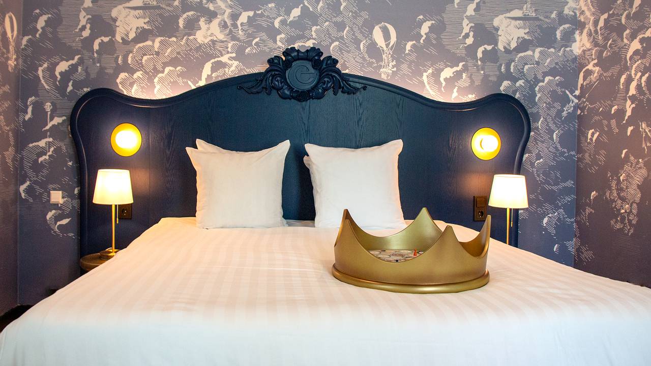 De Eftelingkamer in het onderwijshotel (foto: De Rooi Pannen).