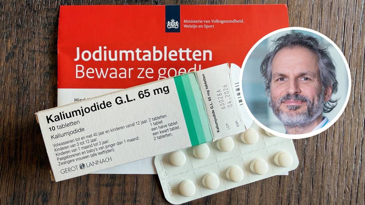 De jodiumtabletten zijn nog prima bruikbaar zegt dr. Marcel Janssen (foto: Robert te Veele & Radboudumc).