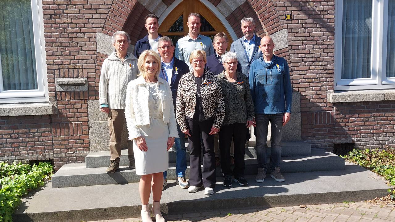 Lintjesregen in Boekel (foto: Dorine Cornelissen, communicatieadviseur gemeente Boekel).