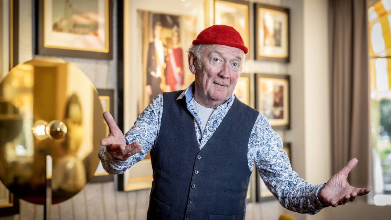 Zanger Harry Slinger van de nederpopband Drukwerk (foto: ANP)