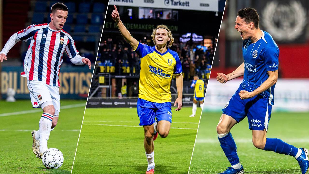 Willem II, RKC Waalwijk en FC Den Bosch strijden om een plek in de Eredivisie (foto's: Orange Pictures).