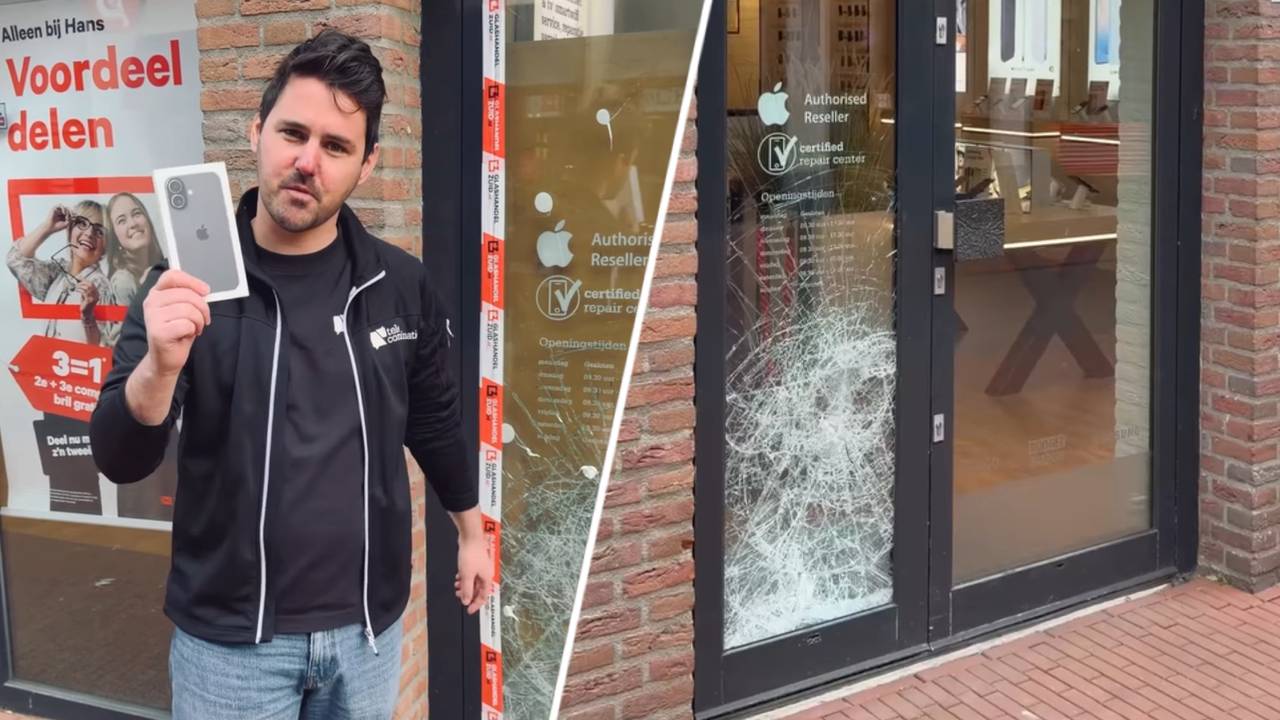 Voor degene met de gouden tip ligt een nieuwe iPhone 17 klaar (foto's: Telecombinatie Veghel). 