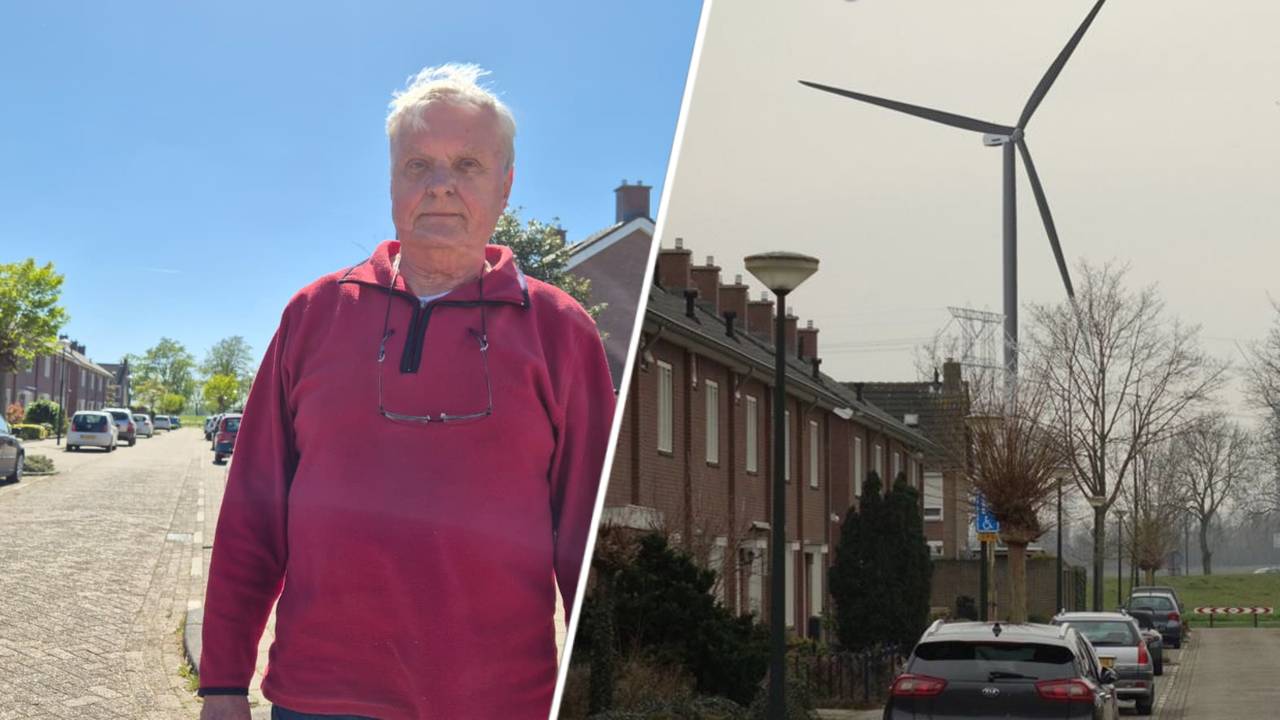 Rinus Damsteegt (80) in de wijk Sandoel in Raamsdonksveer, die uit gaat kijken op de twee windmolens van 235 meter van Energiepark A59 (foto's: Niek de Bruijn en Rinus Damsteegt)