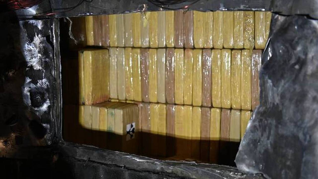 De grote cocaïnevondst die eind januari werd gevonden (Beeld: Openbaar Ministerie). 