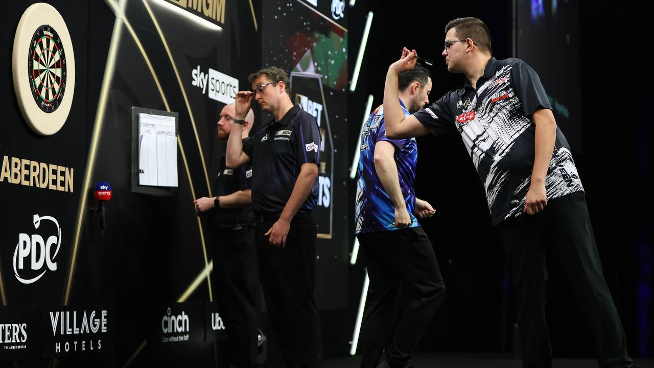 Gian van Veen (rechts) speelde sterk in Aberdeen (foto: PDC).