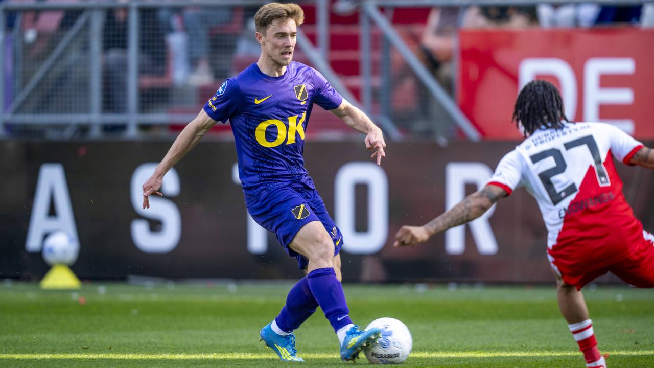 Enes Mahmutovic tijdens de Nederlandse Eredivisie wedstrijd tussen FC Utrecht en NAC Breda