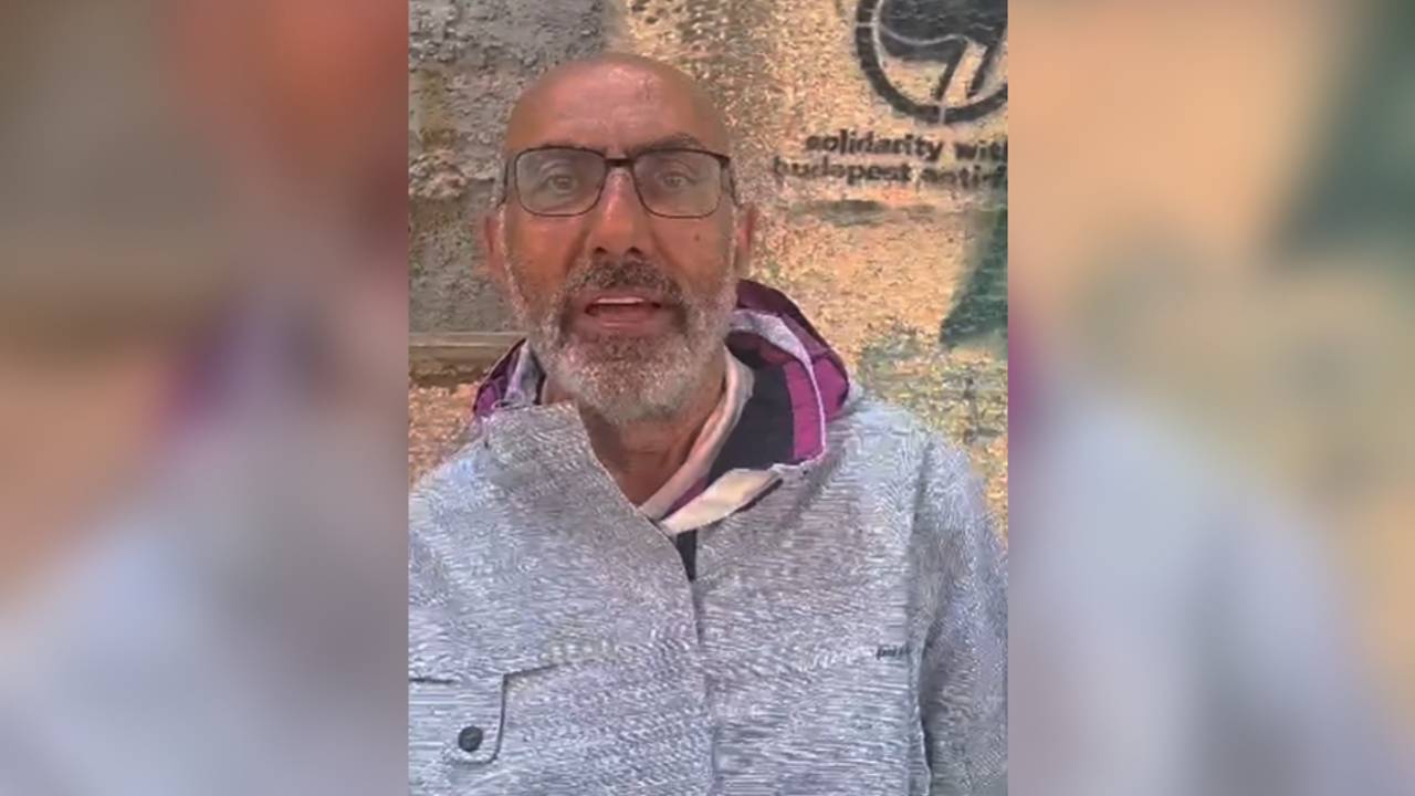 Gaza-activist Osman (63) keert zondagavond terug in Nederland (foto: Instagram Global Sumud Netherlands).