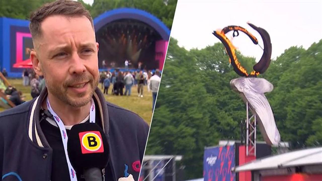 Guus Verschuur en het Bevrijdingsvuur in Den Bosch (foto: Omroep Brabant). 