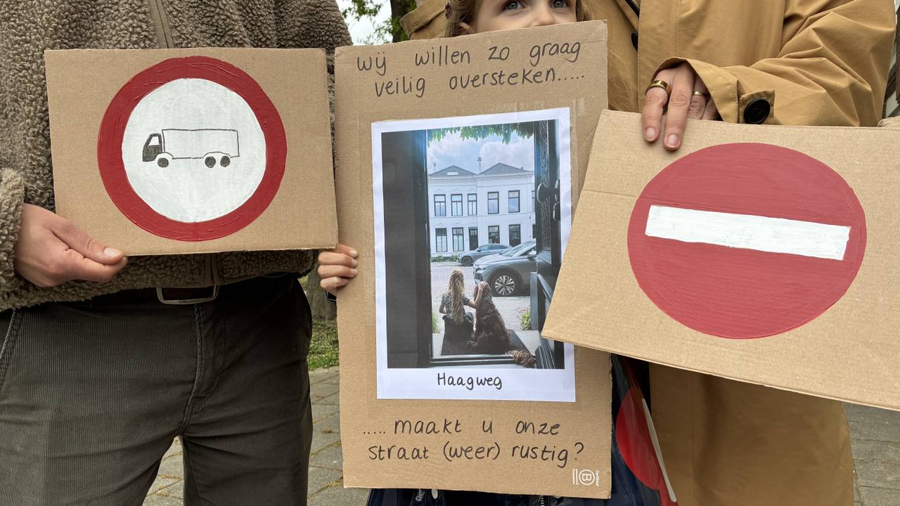Buurtbewoners van de Tuinzigtlaan lieten van zich horen (foto: Wilco Zonneveld).