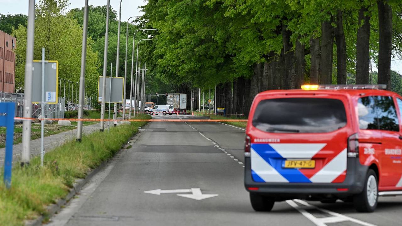 Veel bedrijven zonder gas door gaslek op industrieterrein in Tilburg (foto: Toby de Kort / Persbureau Heitink).