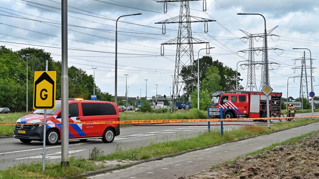 Veel bedrijven zonder gas door gaslek op industrieterrein in Tilburg (foto: Toby de Kort / Persbureau Heitink).