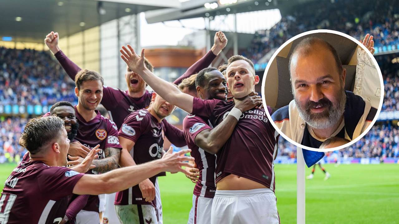 Blijdschap bij Hearts of Midlothian (foto: OrangePictures), inzet: Joris van de Wier.