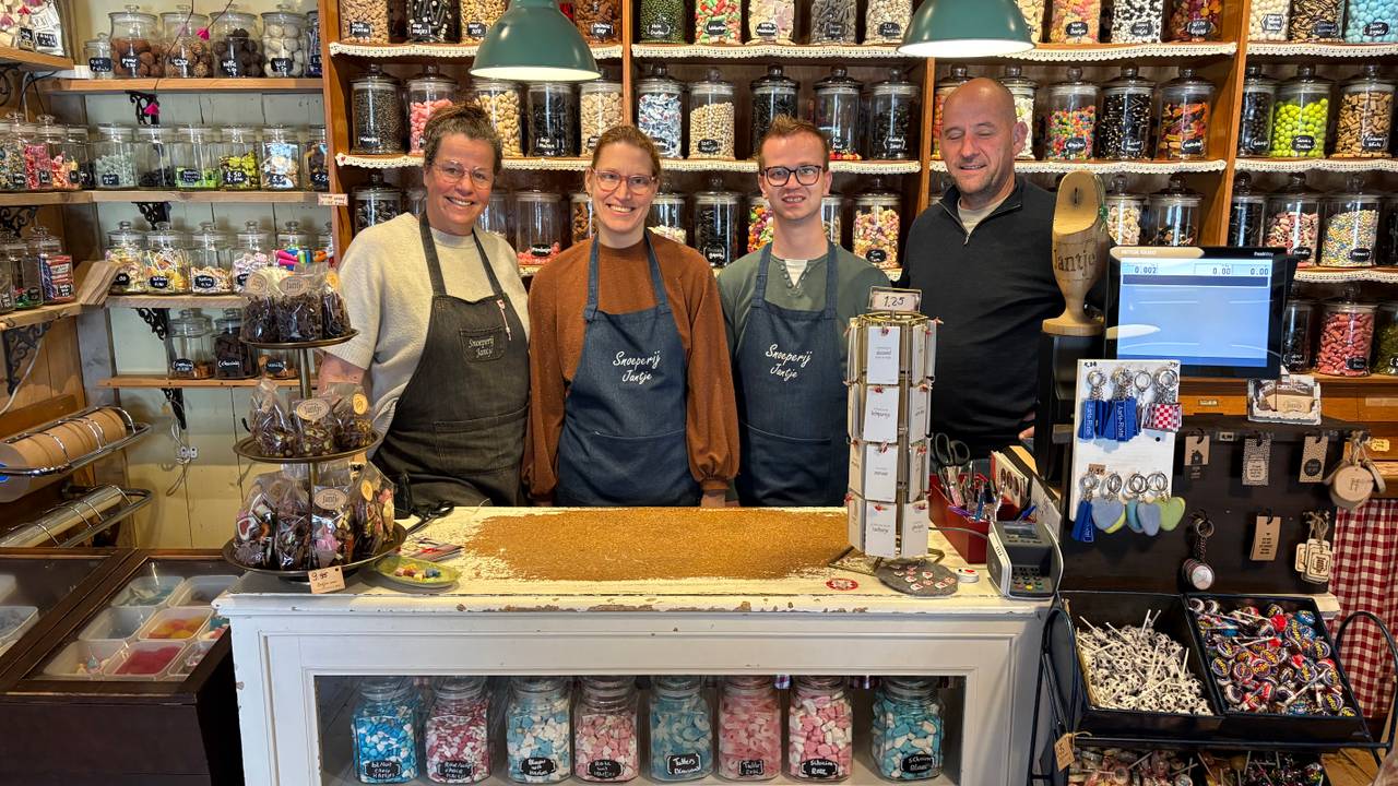 Marscha, Eva, Rick en David van snoeperij Jantje (Foto: Alice van der Plas)