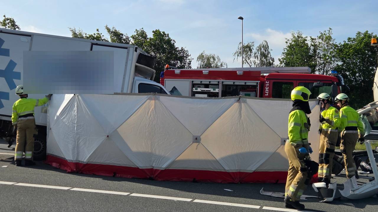 Ernstig ongeval op de A59.
