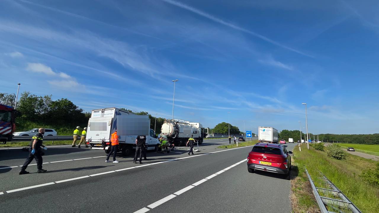 Ernstig ongeluk op de A59 bij Oss.