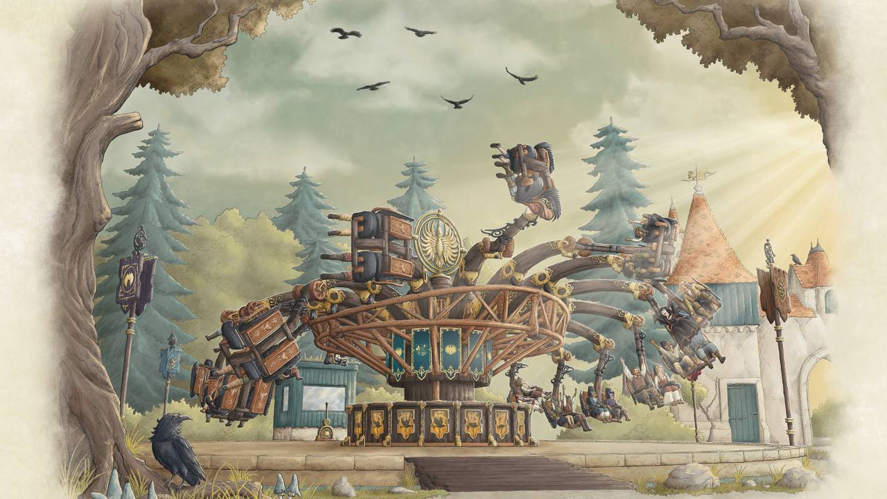 Zo gaat de nieuwe attractie Ravenring eruitzien (bron: Efteling).
