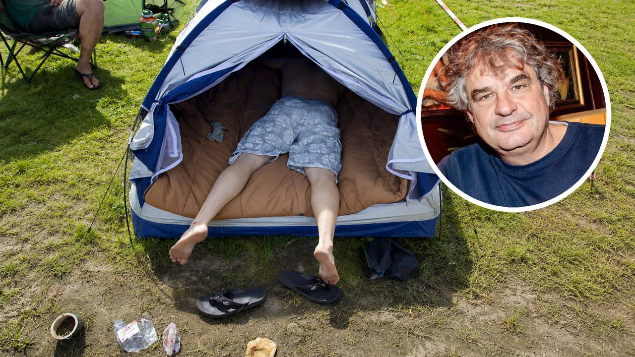 Frank Lammers verlangt terug naar de camping (archieffoto's: ANP).
