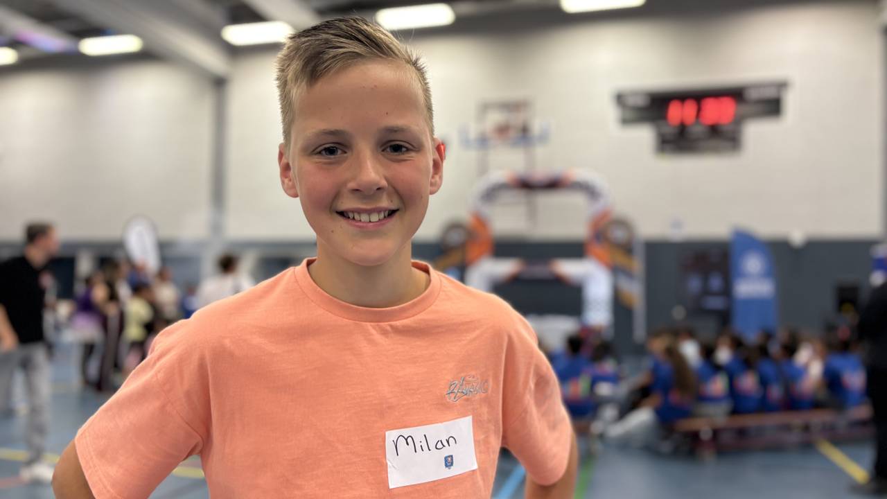 Milan doet mee aan de finale voor middelbare scholieren en strijdt om de titel beste dronepiloot (foto: Wilco Zonneveld).