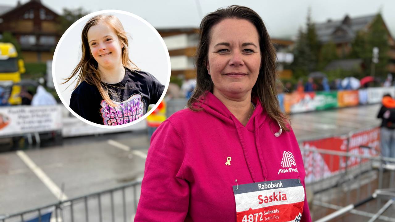 Op verjaardag van overleden dochter (14) beklimt Saskia de Alpe d'HuZes