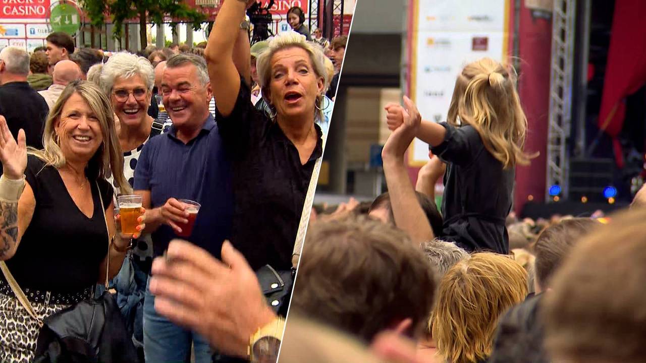 Jong en oud dansen massaal mee op Nederlandstalige muziek op het Festival van het Levenslied in Tilburg. (Foto: Omroep Brabant.)
