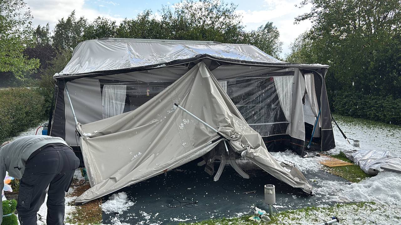 Ravage op de camping (foto: Jan Peels).