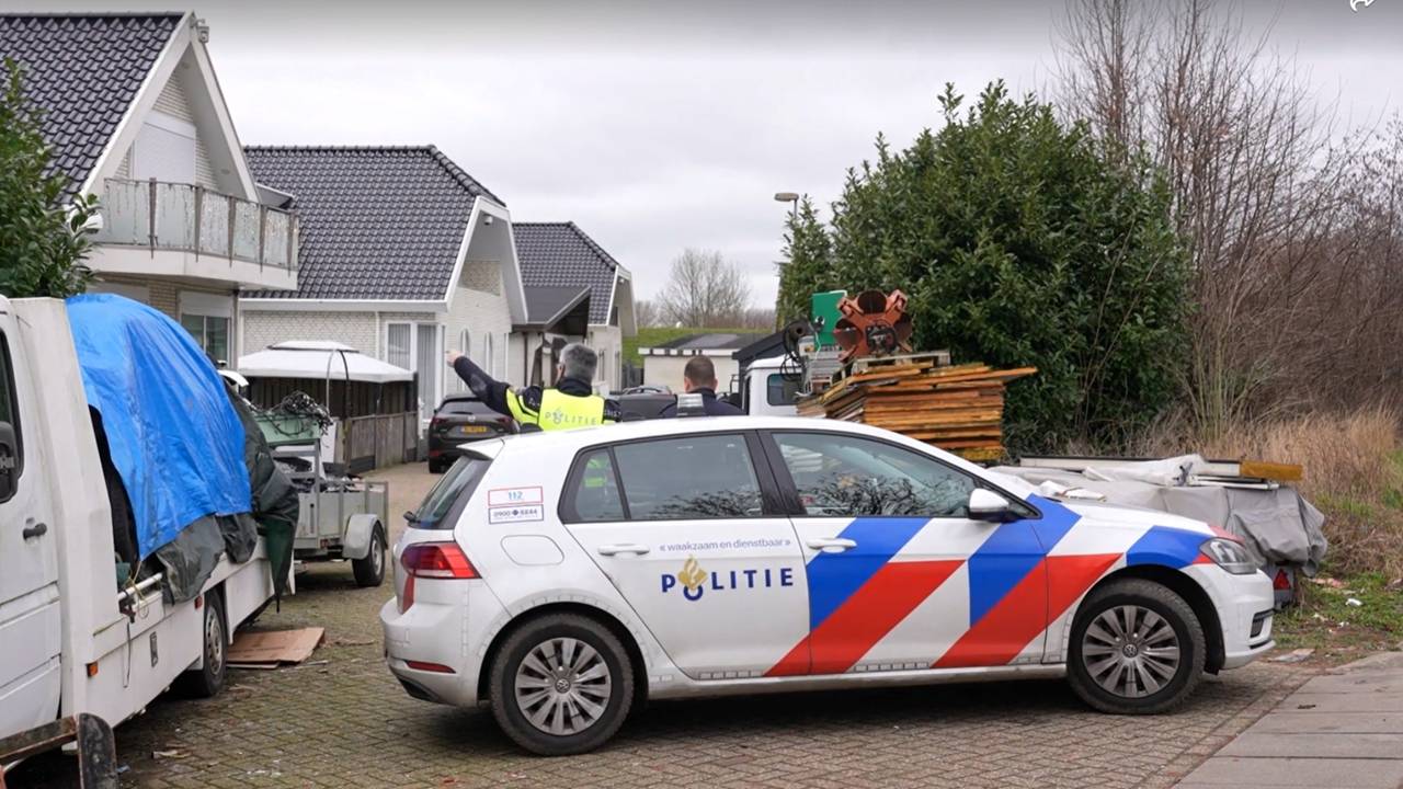 De politie viel in februari 2023 het kampje in Lith binnen (Foto: SQ Vision).