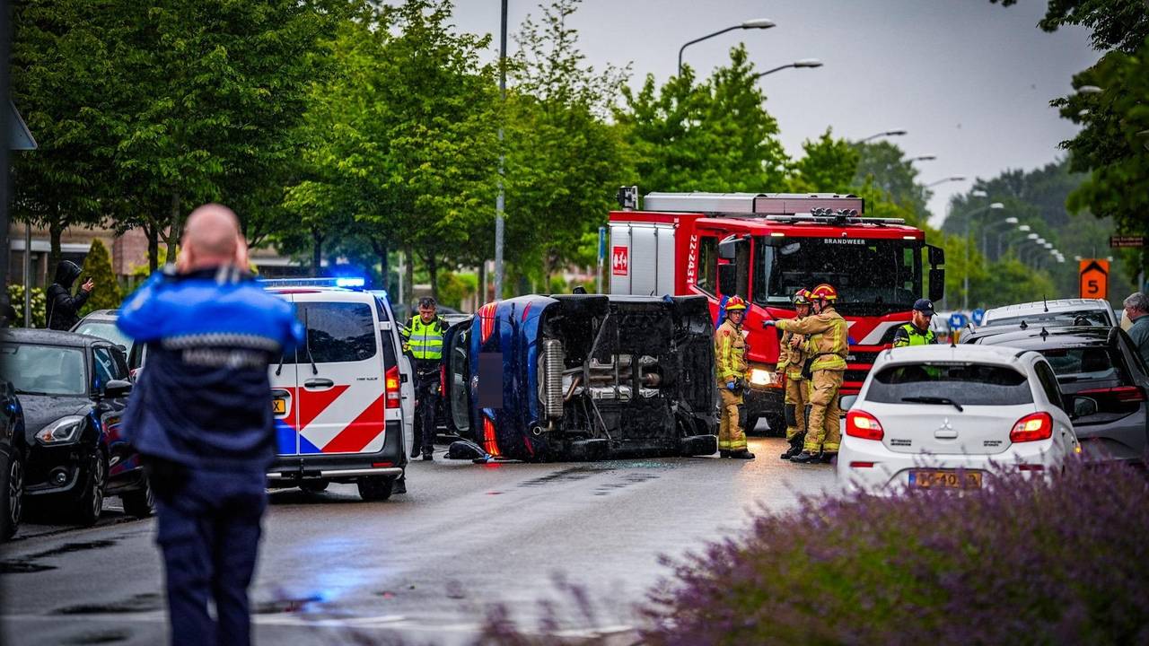 De vrouw zorgde voor veel schade in Eindhoven (foto: Persbureau Heitink).