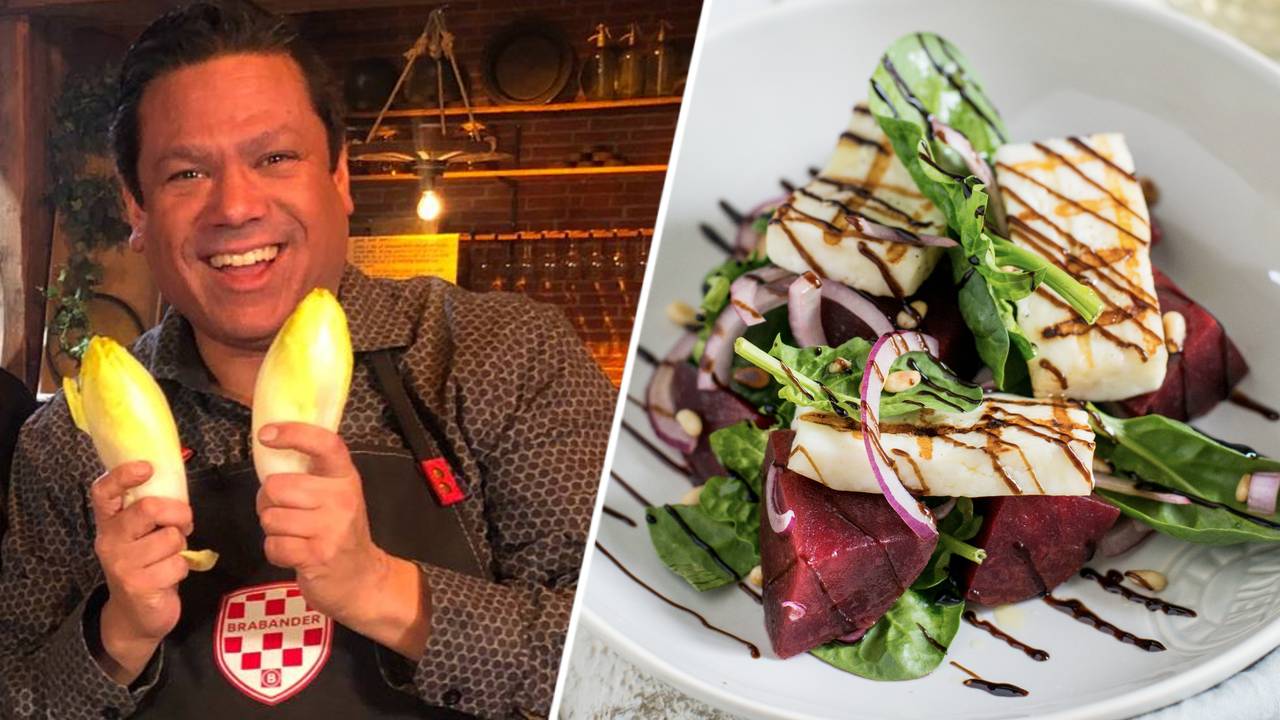 Kok Danny Jansen en zijn ultieme gerecht voor de hitte: spinaziesalade.