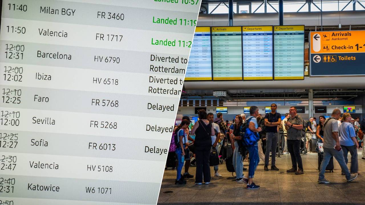 Het vliegveld lag uren plat door de netwerkstoring bij defensie. (Foto: Sem van Rijssel / SQ Visison.)
