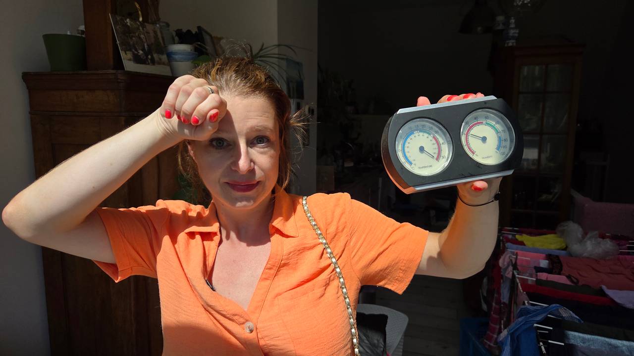 Maartje heeft last van hittestress (foto: Noël van Hooft).