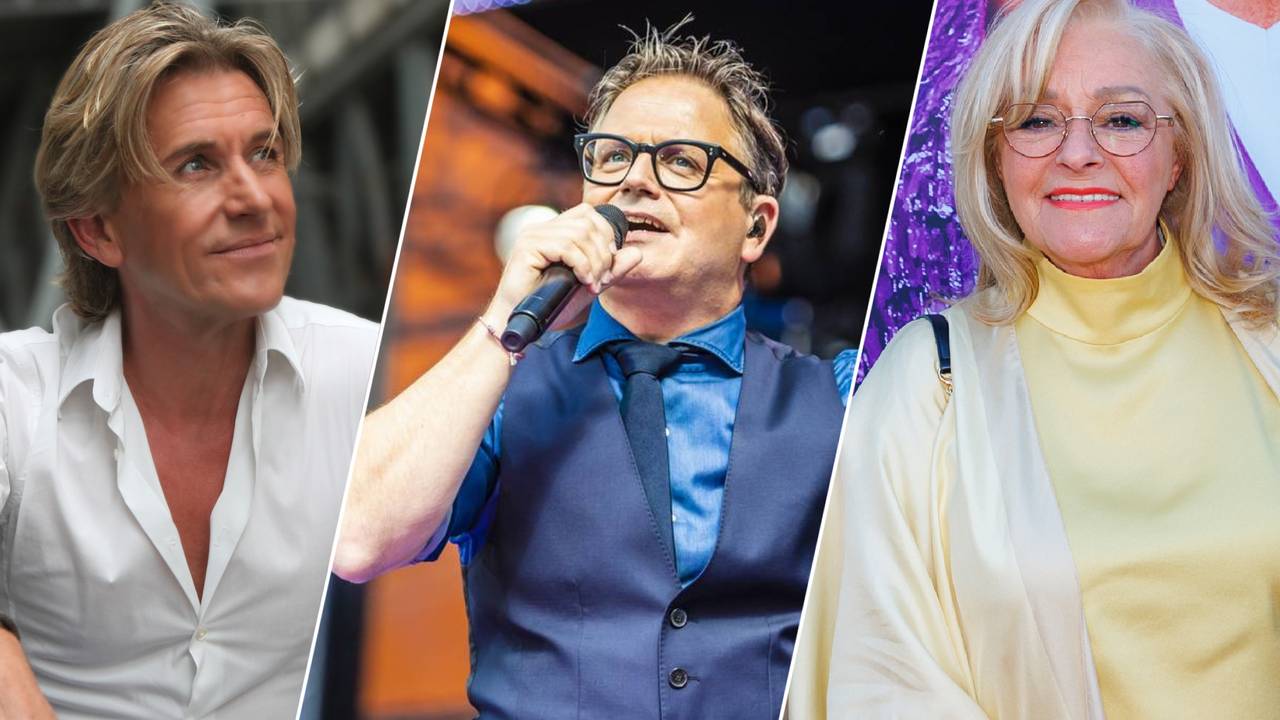 Rene Schuurmans, Guus Meeuwis, Corry Konings (foto's: ANP).