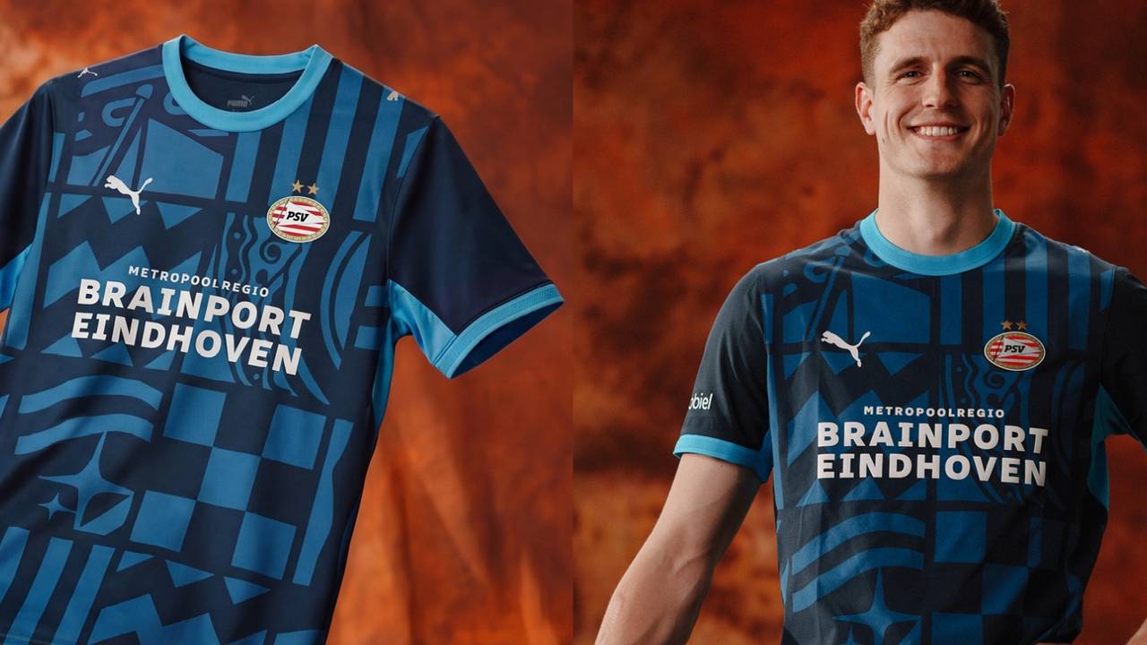 Het nieuwe derde shirt van PSV (foto: PSV).