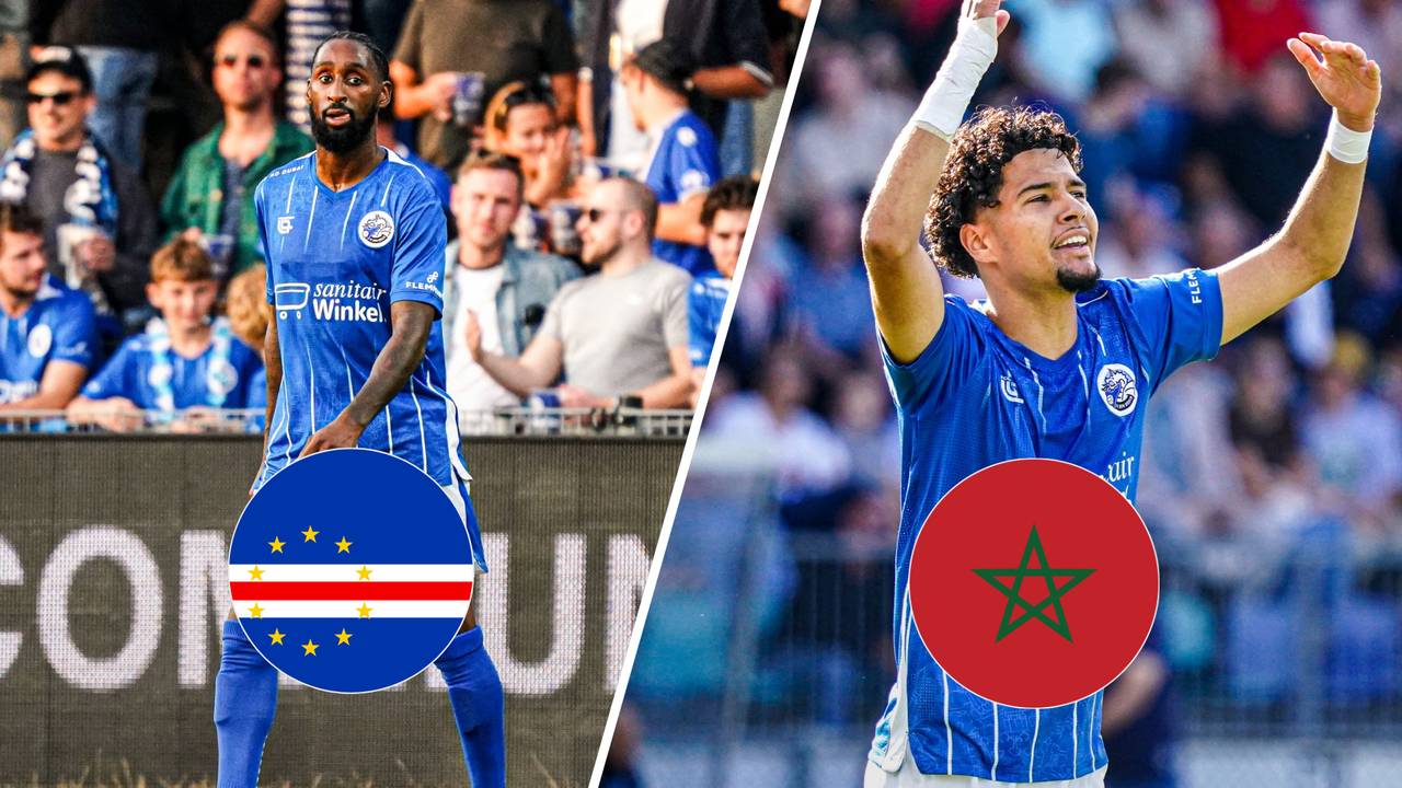 Jeffry Fortes en Ilias Boumassaoudi zijn trots op hun landen Kaapverdië en Marokko (foto: OrangePictures)