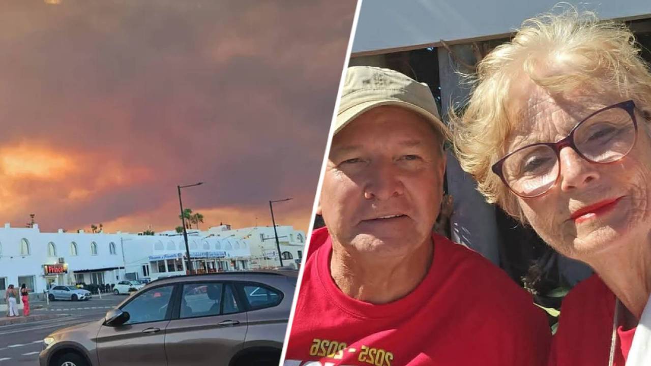 Jolanda en haar man Wil wonen dicht bij de bosbrand (foto: eigen beeld).