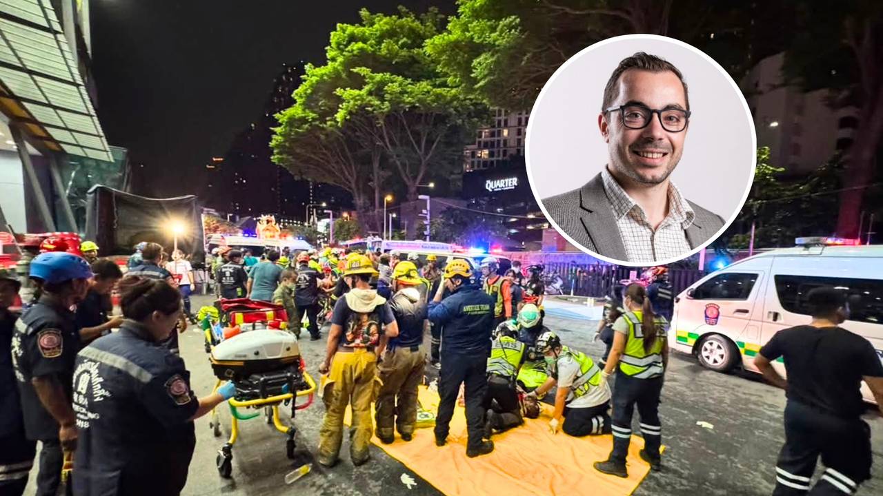 Jeremie Besson is getuige als een grote cafébrand uitbreekt in Bangkok