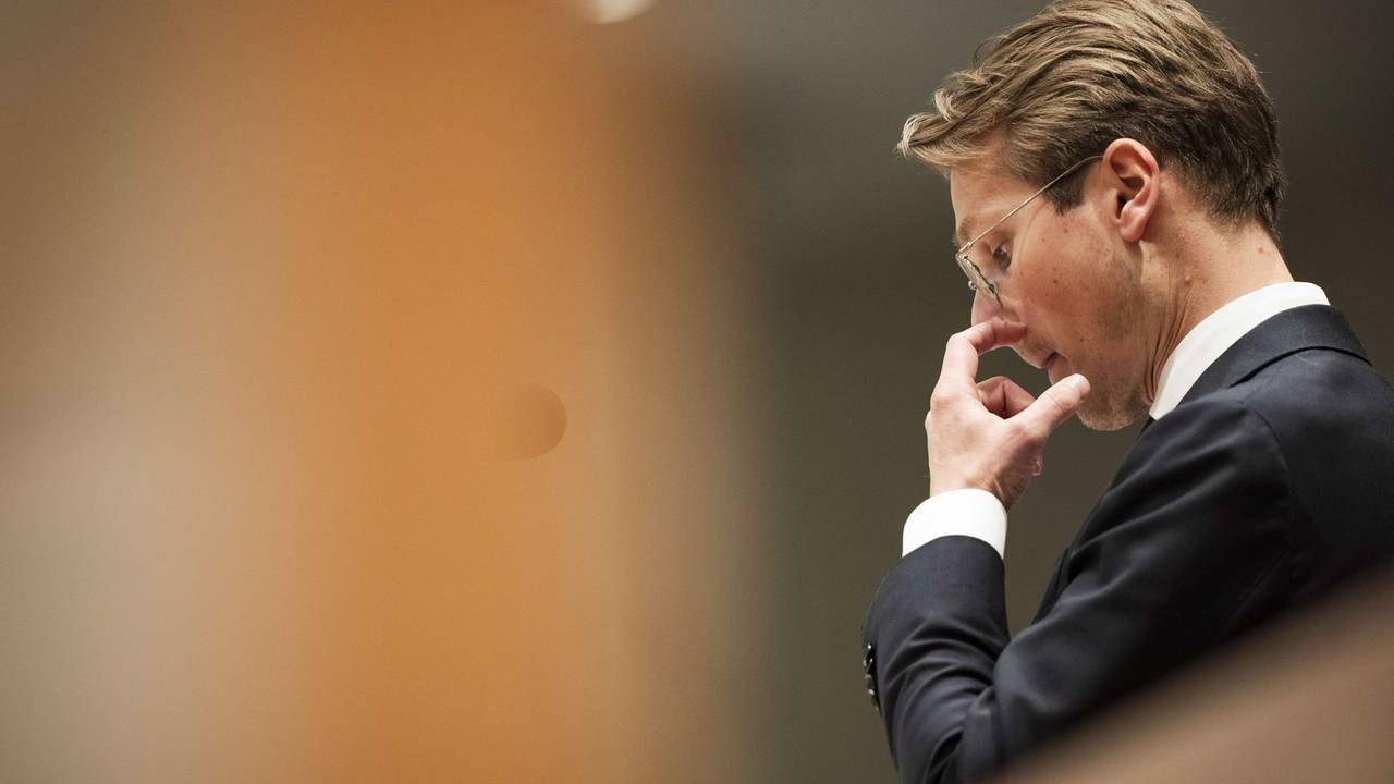 Minister van Essen (D66) van Landbouw in de Tweede Kamer. (Foto: ANP)