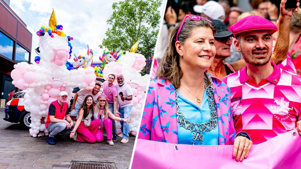 Burgemeester Fleur Gräper-van Koolwijk geniet van haar eerste editie Roze Maandag als burgemeester van Tilburg (foto: EYE4IMAGES - Caroline van Leusden).
