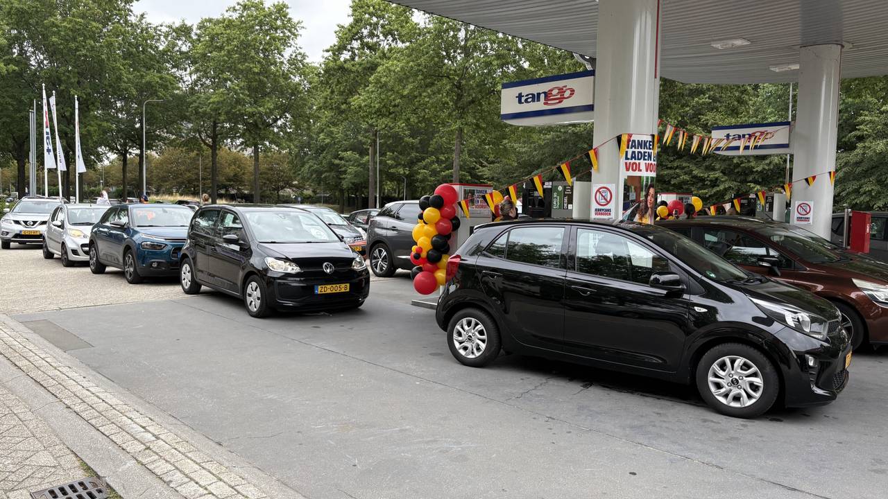 Verkeerschaos door Belgische benzineprijzen, tankstation tijdelijk dicht