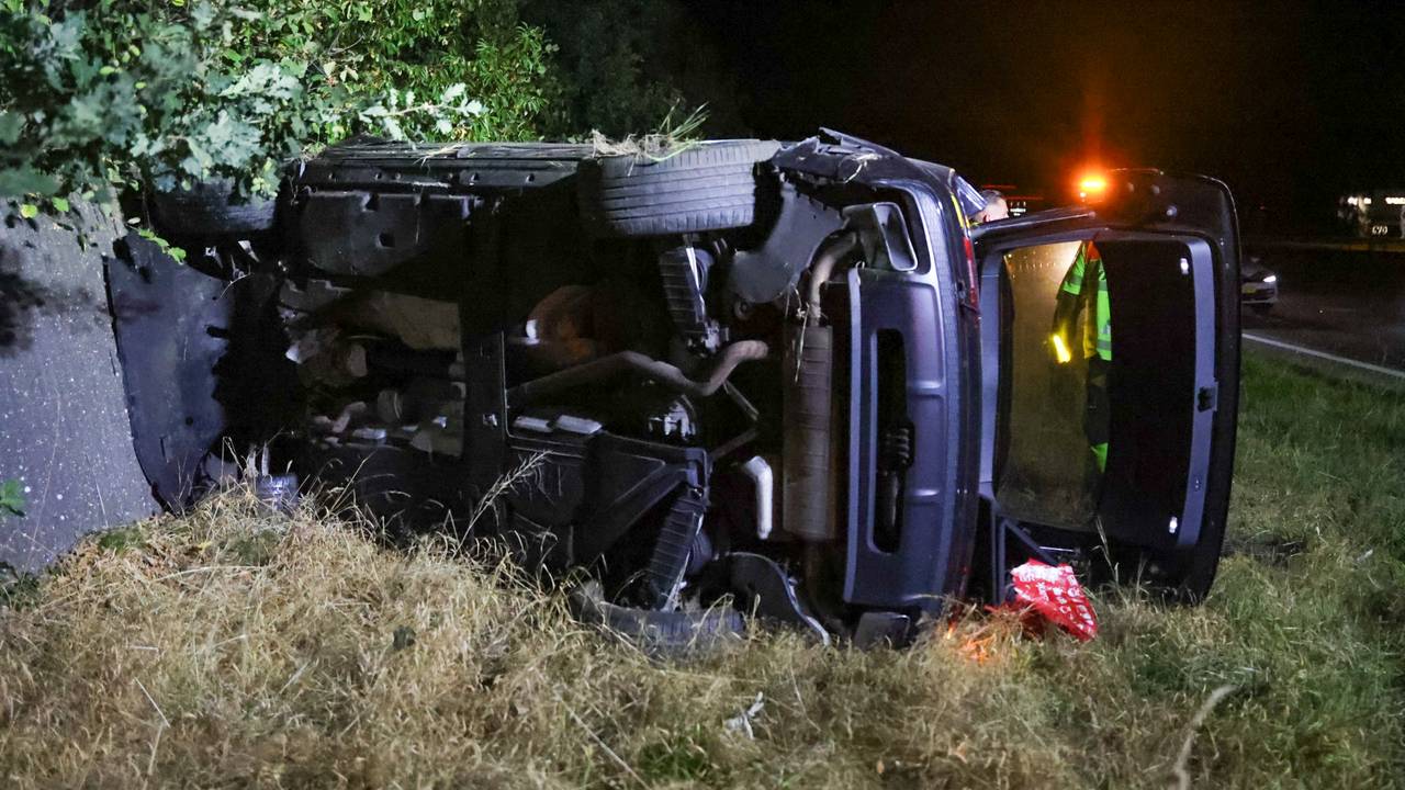 Ongeluk op A50 (foto: Addy Smits/Persbureau Heitink).  