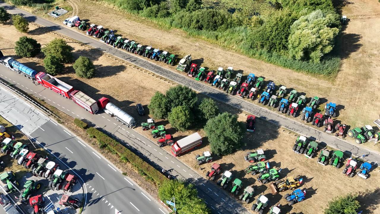 Het boerenprotest van boven.