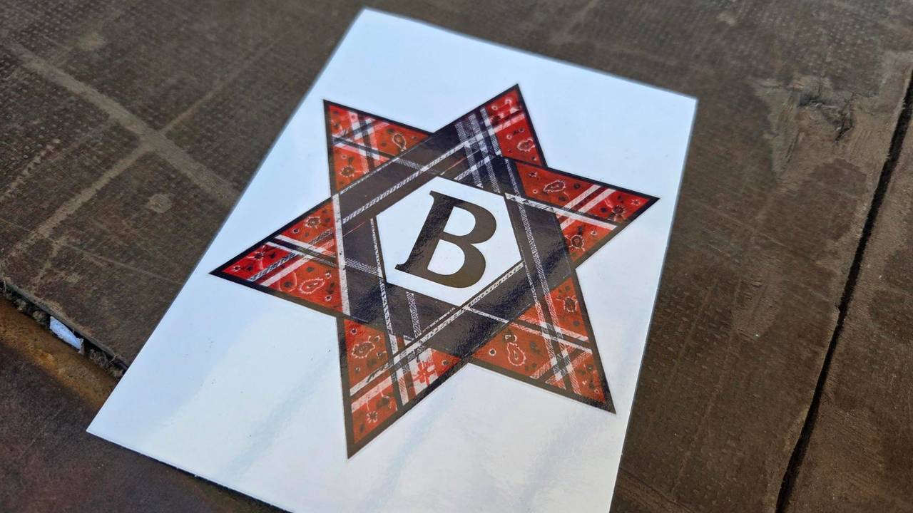De afbeelding op de FDF-stickers.