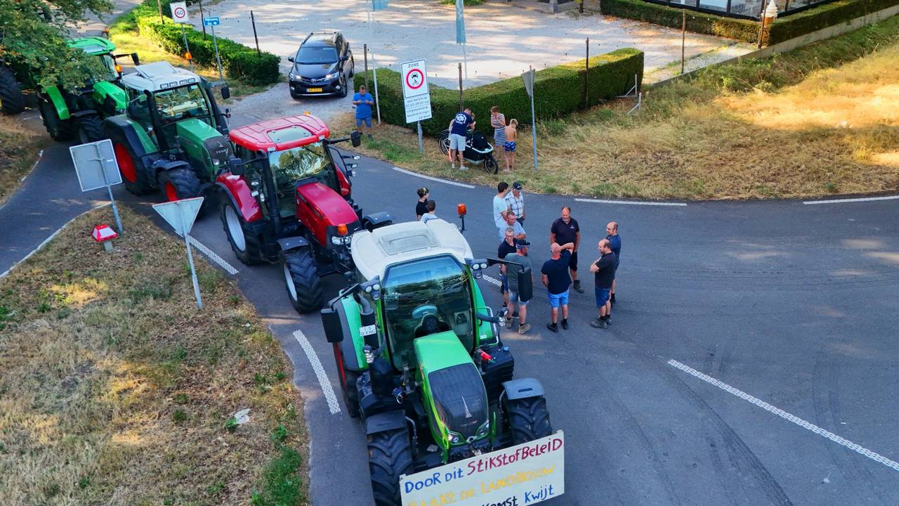 Zo zag het protest er van boven uit (foto: Bart Meesters / Persbureau Heitink).