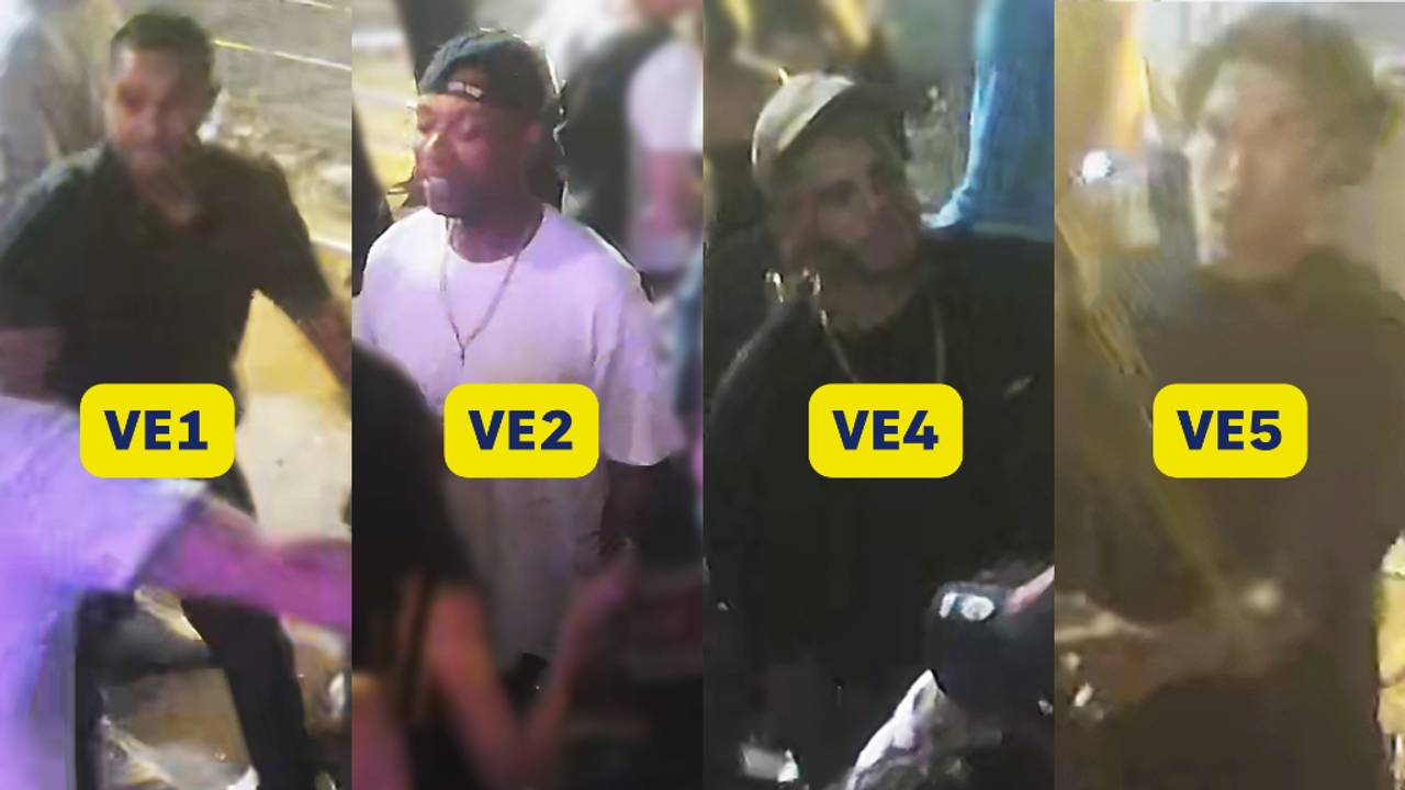 Mishandeling bij Tilburgse nachtclub: politie zoekt deze vier mannen