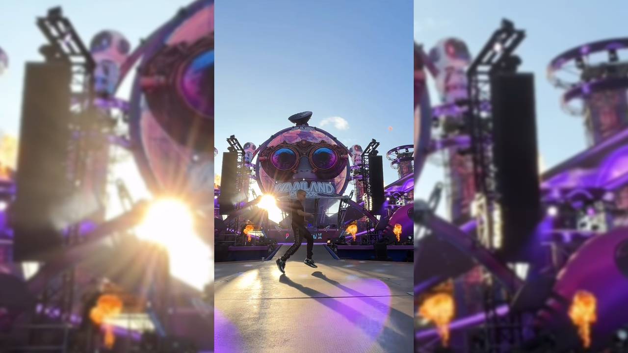 Logan op festival Waaland Outdoor in Made (foto: eigen Instagram).