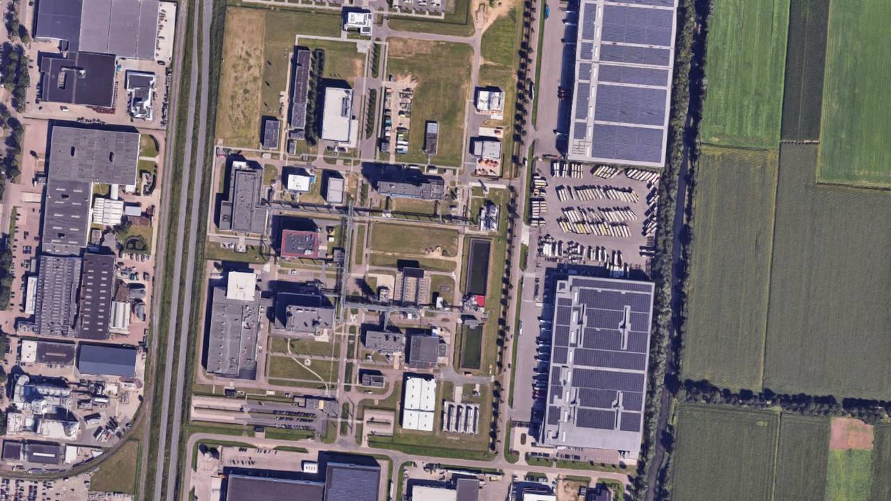 Bedrijventerrein De Geer waar ook een van de fabrieken van BioChem staat (foto: Dtv Nieuws).