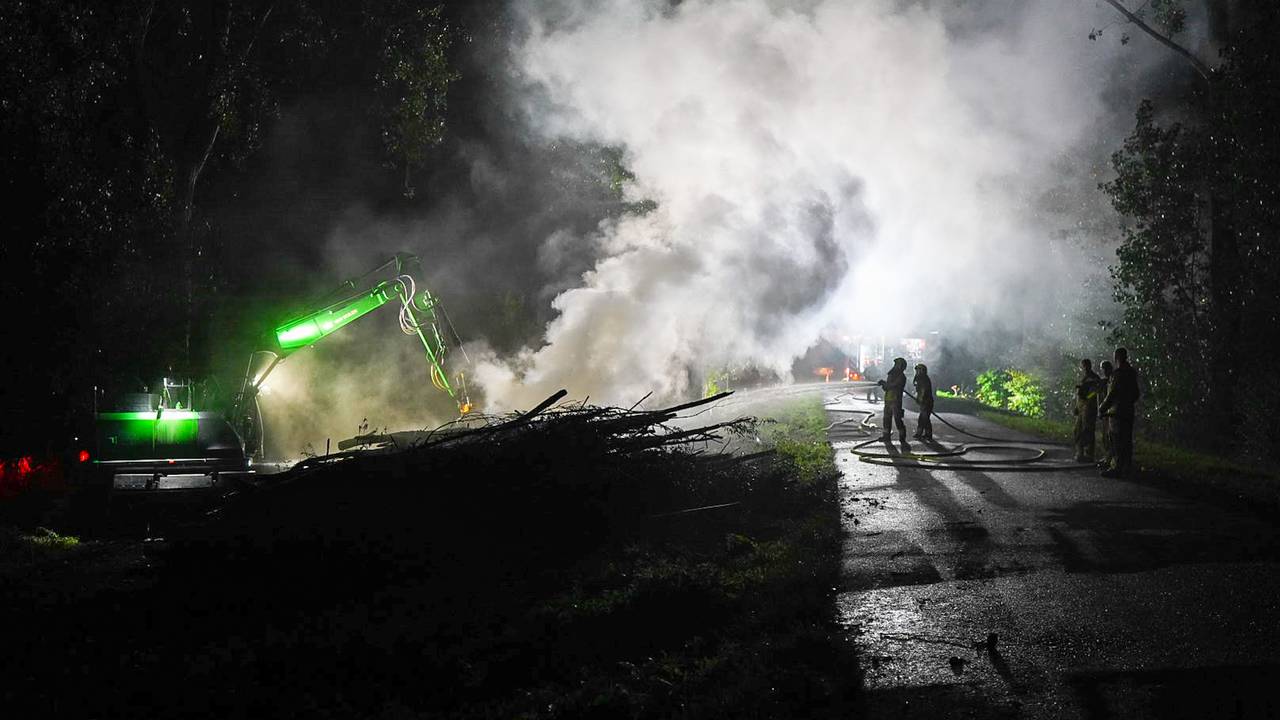 Grote buitenbrand in buitengebied Sprang-Capelle (foto: Erik Haverhals / Persbureau Heitink). 